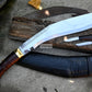 TRADITIONAL KHUKURI / Large kukri Machete/ 18 inches Long Blade Heavy machete/ Full tang/ Leaf spring of truck/ Tempered/Sharpen/Working