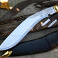 TRADITIONAL KHUKURI / Large kukri Machete/ 18 inches Long Blade Heavy machete/ Full tang/ Leaf spring of truck/ Tempered/Sharpen/Working