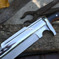 BOWIE KNIFE / 12 inches long Blade / Hand forged Bowie knife / Made from Leaf spring of truck / Tempered / Sharpen/ Ready to use