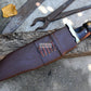 BOWIE KNIFE / 12 inches long Blade / Hand forged Bowie knife / Made from Leaf spring of truck / Tempered / Sharpen/ Ready to use