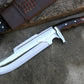 BOWIE KNIFE / 12 inches long Blade / Hand forged Bowie knife / Made from Leaf spring of truck / Tempered / Sharpen/ Ready to use