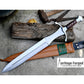 GLADIUS SWORD /19 inches long Blade Hand Forged Sword/ Gladius Machete/Handmade from Leaf spring of Truck-Balance water tempered/Sharp