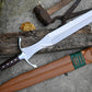 GLADIUS SWORD /19 inches long Blade Hand Forged Sword/ Gladius Machete/Handmade from Leaf spring of Truck-Balance water tempered/Sharp