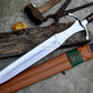 GLADIUS SWORD /19 inches long Blade Hand Forged Sword/ Gladius Machete/Handmade from Leaf spring of Truck-Balance water tempered/Sharp