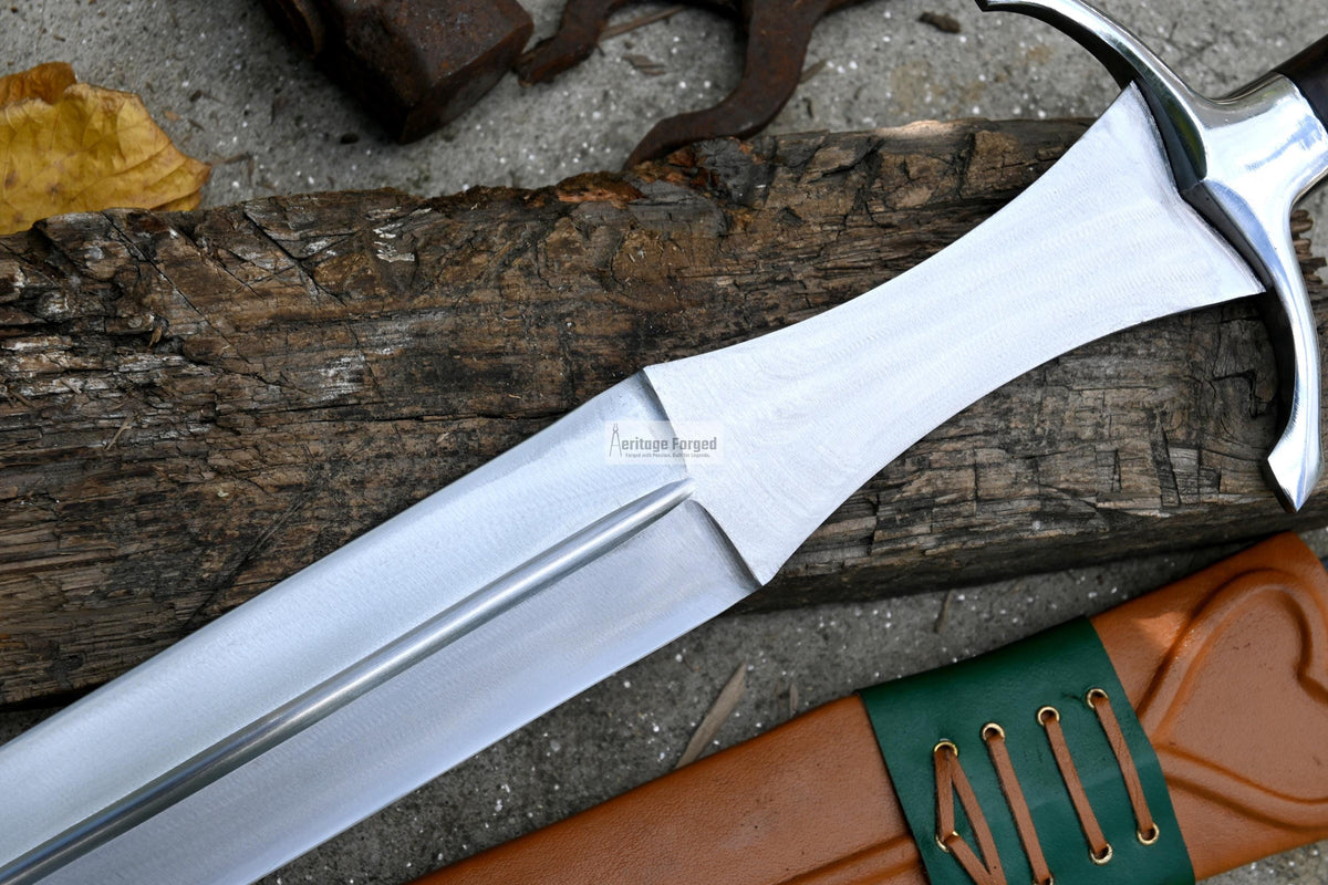 GLADIUS SWORD /19 inches long Blade Hand Forged Sword/ Gladius Machete/Handmade from Leaf spring of Truck-Balance water tempered/Sharp