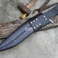 KUKRI MACHETE / Large Jungle Machete/ 16 inches Long Blade Heavy duties machete/ Full tang/ Leaf spring of truck/ Tempered/Sharpen/Working