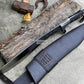 KUKRI MACHETE / Large Jungle Machete/ 16 inches Long Blade Heavy duties machete/ Full tang/ Leaf spring of truck/ Tempered/Sharpen/Working