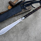 GLADIUS SPEAR / hand forged spear /17 inches Long Blade spear/ Greek Spear/ Full tang/ Leaf spring of truck/ Tempered/Sharpen