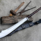 DAO MACHETE / Large Jungle Machete/20 inches Long Blade Heavy duties machete/ Long Handle/ Leaf spring of truck/ Tempered/Sharpen/Working