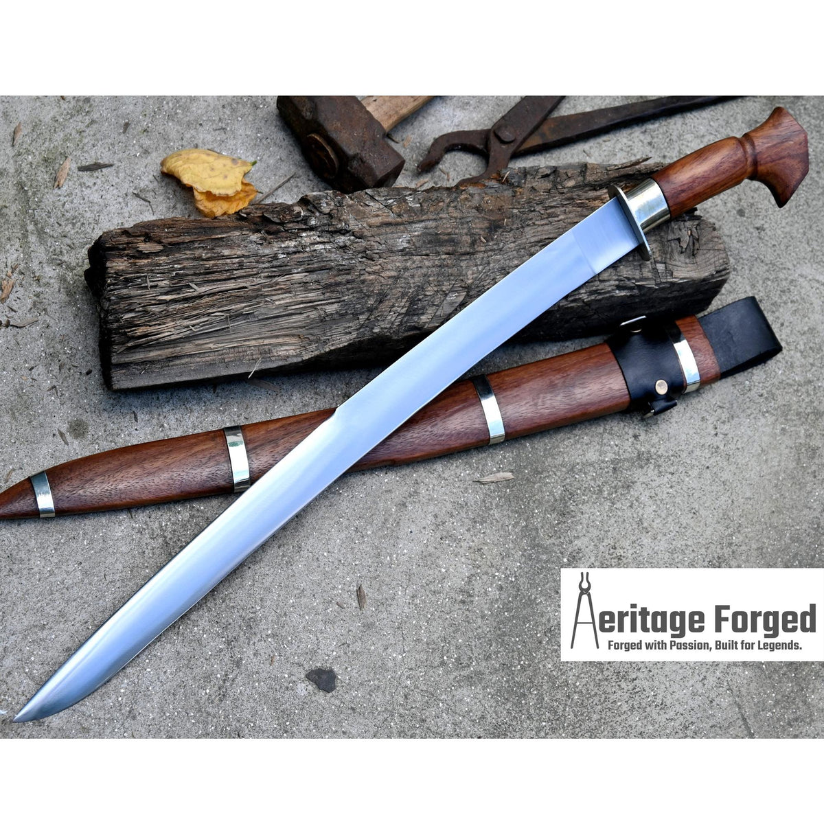 BICUCO SWORD /20 inches long Blade Hand Forged Filipino Sword/ Machete/Handmade from Leaf spring of Truck-Balance water tempered/Sharp