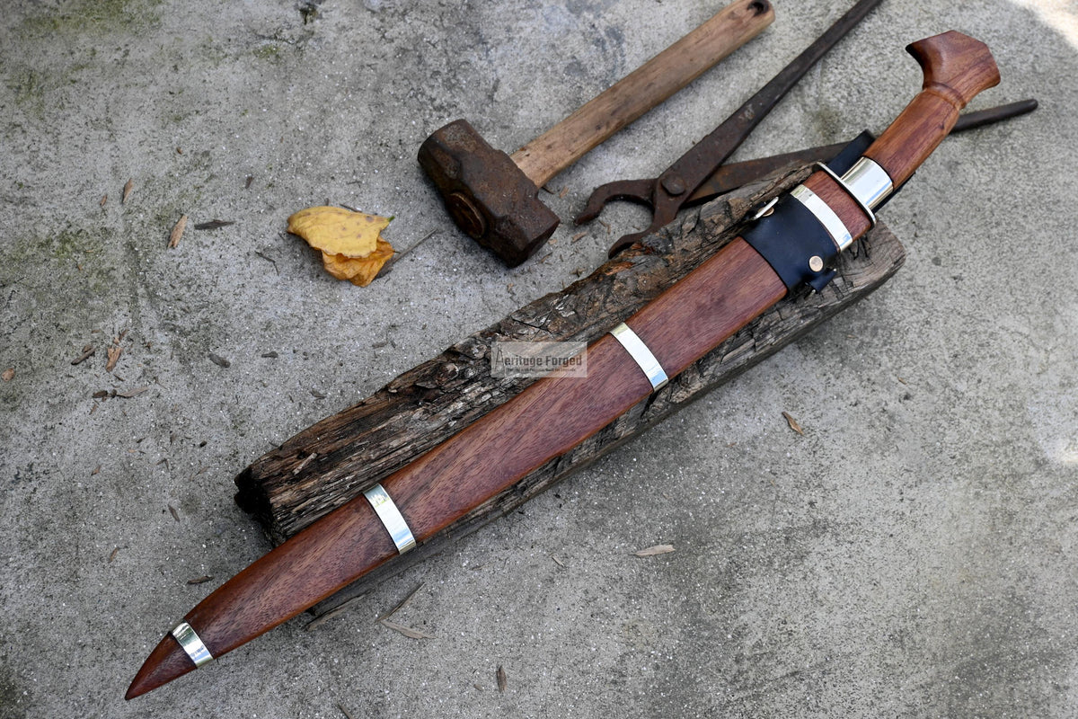 BICUCO SWORD /20 inches long Blade Hand Forged Filipino Sword/ Machete/Handmade from Leaf spring of Truck-Balance water tempered/Sharp
