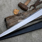 KHYBER SWORD/historical Afghan sword /22 inches Long Blade machete/ Full tang/ Leaf spring of truck/ Tempered/Sharpen/Working/sword