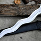 KRIS SWORD/21 inches long Blade handmade sword/ Real working machete/ Historical Machete/Best for Heavy duties/Carbon steel/Sharp