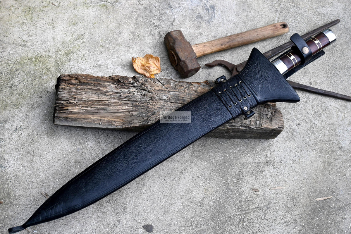 KRIS SWORD/21 inches long Blade handmade sword/ Real working machete/ Historical Machete/Best for Heavy duties/Carbon steel/Sharp