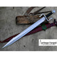 FALICON MACHETE / Large Jungle Clever/26 inches Long Blade Heavy duties machete/ Full tang/ Leaf spring of truck/ Tempered/Sharpen/Working