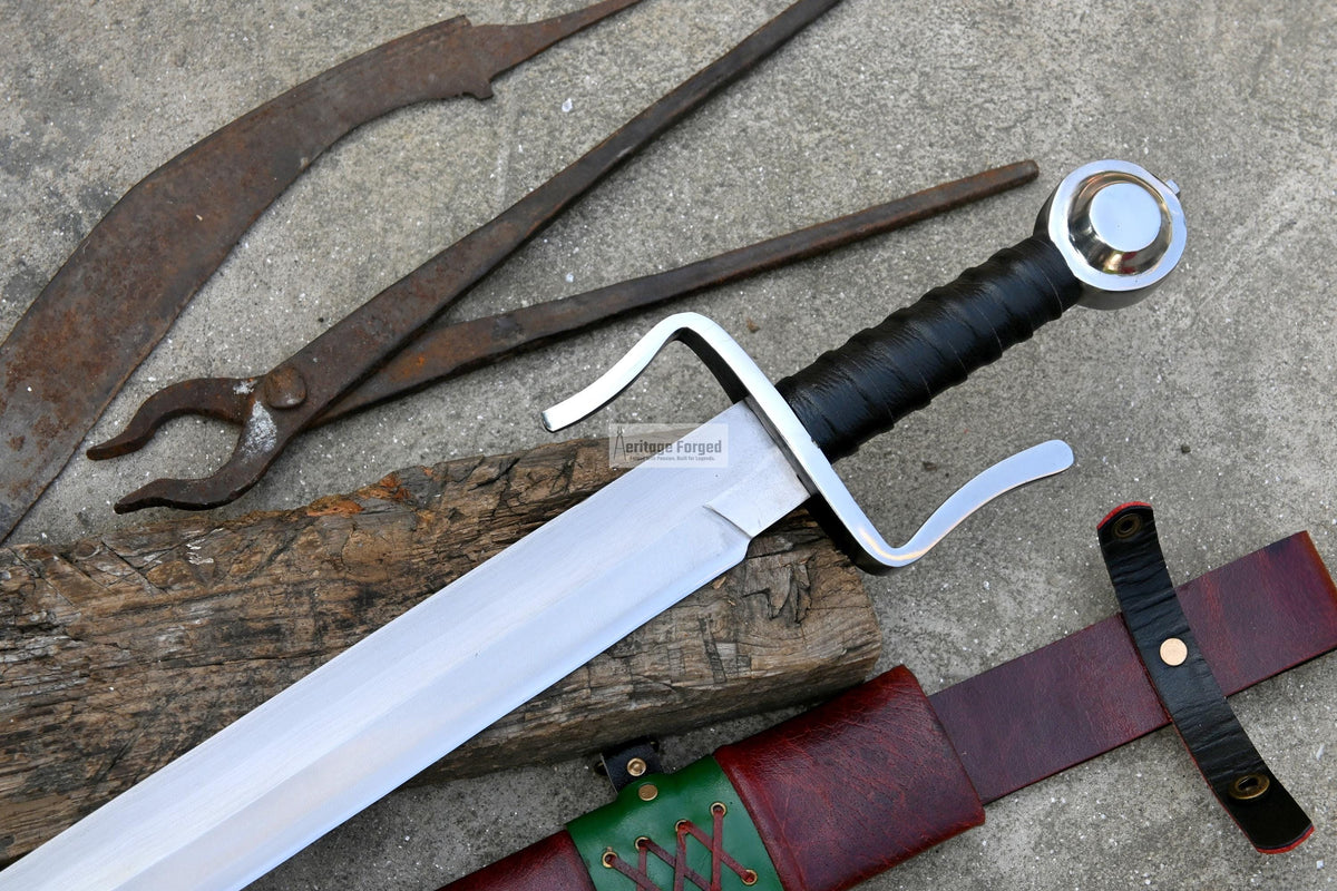 FALICON MACHETE / Large Jungle Clever/26 inches Long Blade Heavy duties machete/ Full tang/ Leaf spring of truck/ Tempered/Sharpen/Working