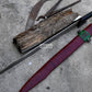 FALICON MACHETE / Large Jungle Clever/26 inches Long Blade Heavy duties machete/ Full tang/ Leaf spring of truck/ Tempered/Sharpen/Working