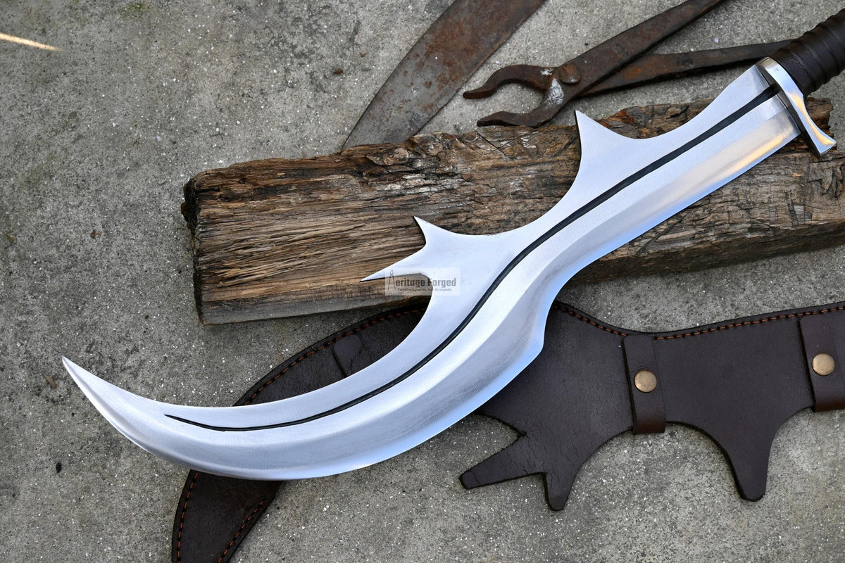 NGULU SWORD/ ceremonial ngulu sword/ 18 inches Long Blade hand forged historical Sword/African sword/Wooden Handle