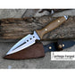 HUNTING DAGGER/6 inches long blade hunting knife/handmade knife/Leaf spring of truck/Micarta Handle/Sharpen/Tempered/knife/knives