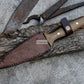 HUNTING DAGGER/6 inches long blade hunting knife/handmade knife/Leaf spring of truck/Micarta Handle/Sharpen/Tempered/knife/knives