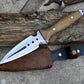 HUNTING DAGGER/6 inches long blade hunting knife/handmade knife/Leaf spring of truck/Micarta Handle/Sharpen/Tempered/knife/knives
