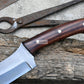 HUNTING KOPESH/9 inches long blade hunting knife/handmade knife/Leaf spring of truck/wooden Handle/Sharpen/Tempered/knife/knives