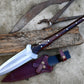 HUNTING SPEAR / hand forged spear /9 inches Long Blade spear/ throwing Spear/ Full tang/ Leaf spring of truck/ Tempered/Sharpen