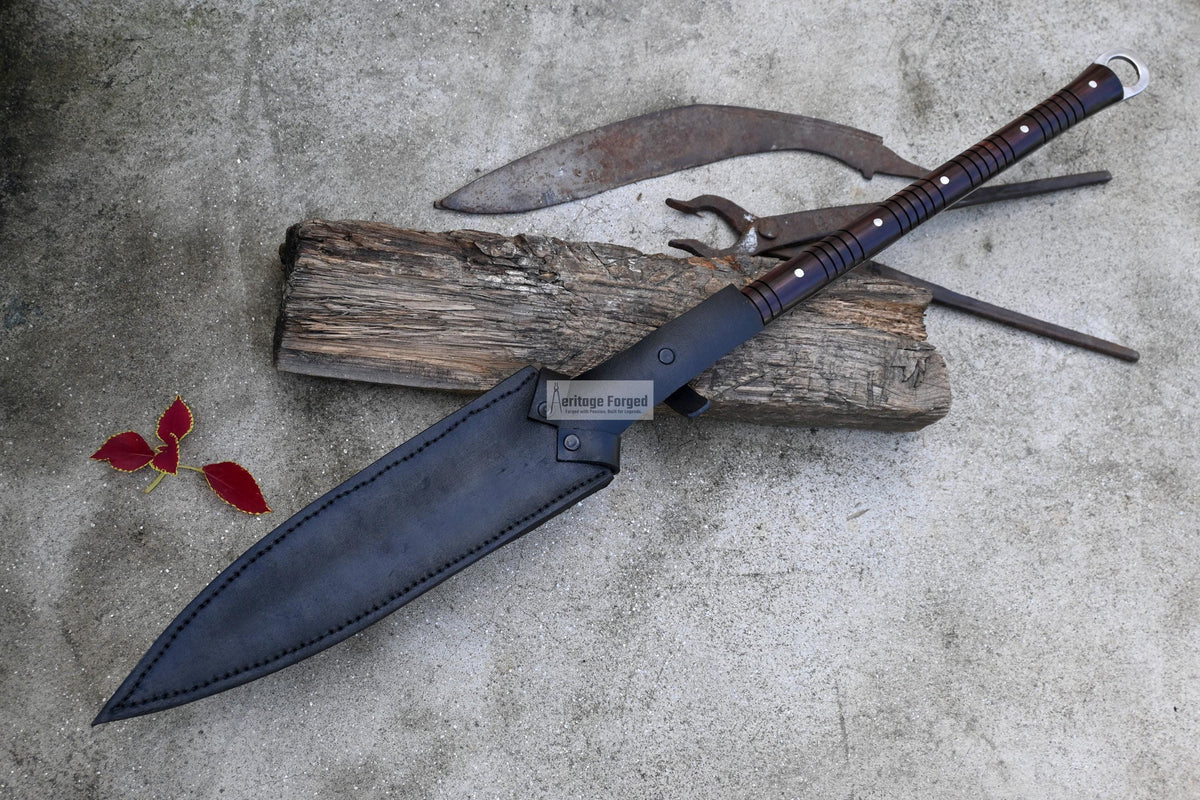HUNTING SPEAR / hand forged spear /12 inches Long Blade spear/ Collectible  Spear/ Full tang/ Leaf spring of truck/ Tempered/Sharpen