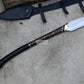LEAF SPEAR / hand forged spear /8 inches Long Blade spear/ Collectible Spear/ Full tang/ spring of truck/ Tempered/Sharpen/hunting spear