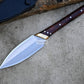 LEAF SPEAR / hand forged spear /8 inches Long Blade spear/ Collectible Spear/ Full tang/ spring of truck/ Tempered/Sharpen/hunting spear