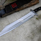 SEAX MACHETE / Large Seax knife/ 18 inches Long Blade Heavy duties machete/ Full tang/ Leaf spring of truck/ Tempered/Sharpen/Working