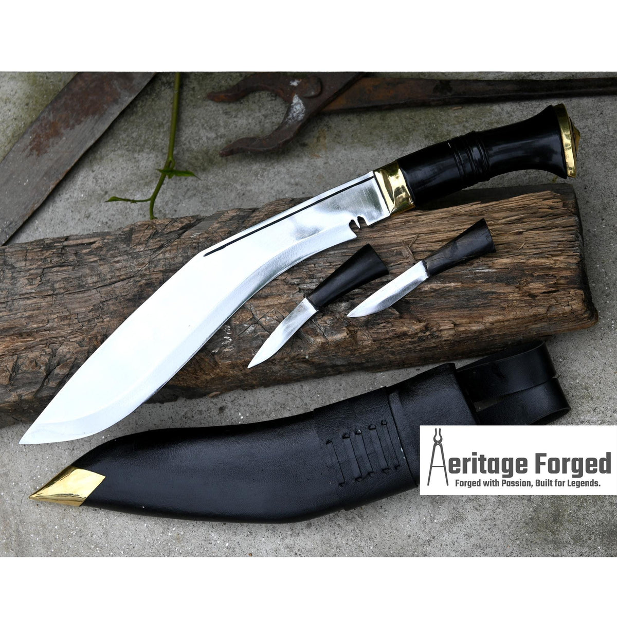 CURRENT OFFICIAL KHUKURI / kukri Machete/ 10 inches Long blade official kukri / Standard kukri/ Leaf spring of truck/ Tempered/Sharpen