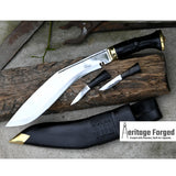 CURRENT OFFICIAL KHUKURI / kukri Machete/ 10 inches Long blade official kukri / Standard kukri/ Leaf spring of truck/ Tempered/Sharpen