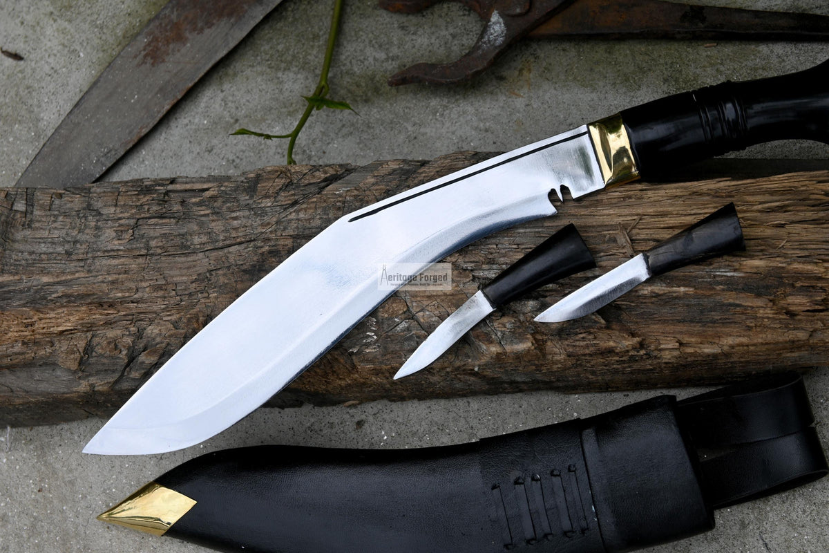 CURRENT OFFICIAL KHUKURI / kukri Machete/ 10 inches Long blade official kukri / Standard kukri/ Leaf spring of truck/ Tempered/Sharpen