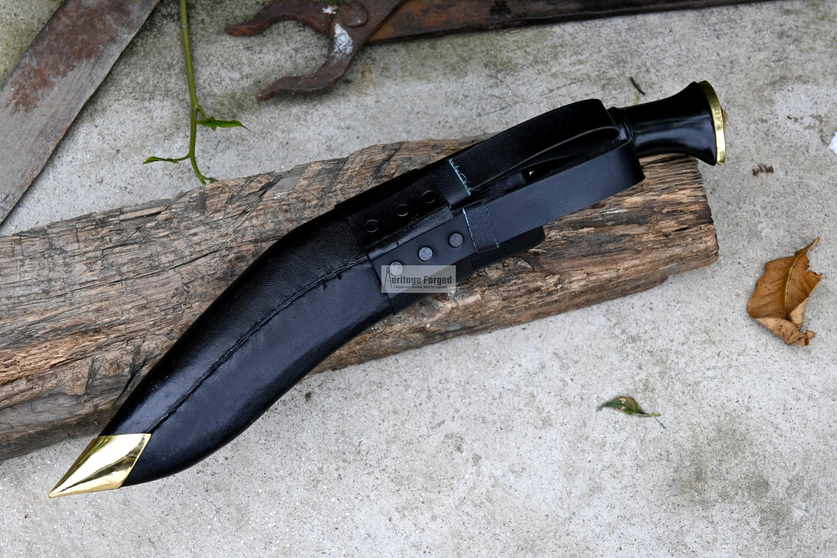 CURRENT OFFICIAL KHUKURI / kukri Machete/ 10 inches Long blade official kukri / Standard kukri/ Leaf spring of truck/ Tempered/Sharpen