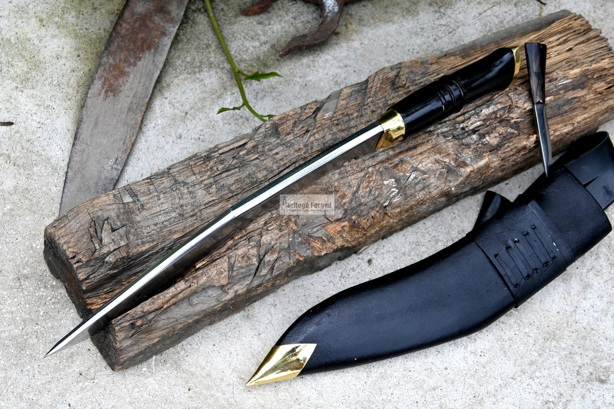 CURRENT OFFICIAL KHUKURI / kukri Machete/ 10 inches Long blade official kukri / Standard kukri/ Leaf spring of truck/ Tempered/Sharpen