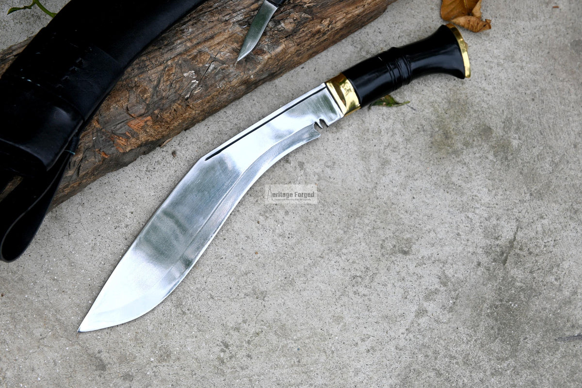 CURRENT OFFICIAL KHUKURI / kukri Machete/ 10 inches Long blade official kukri / Standard kukri/ Leaf spring of truck/ Tempered/Sharpen