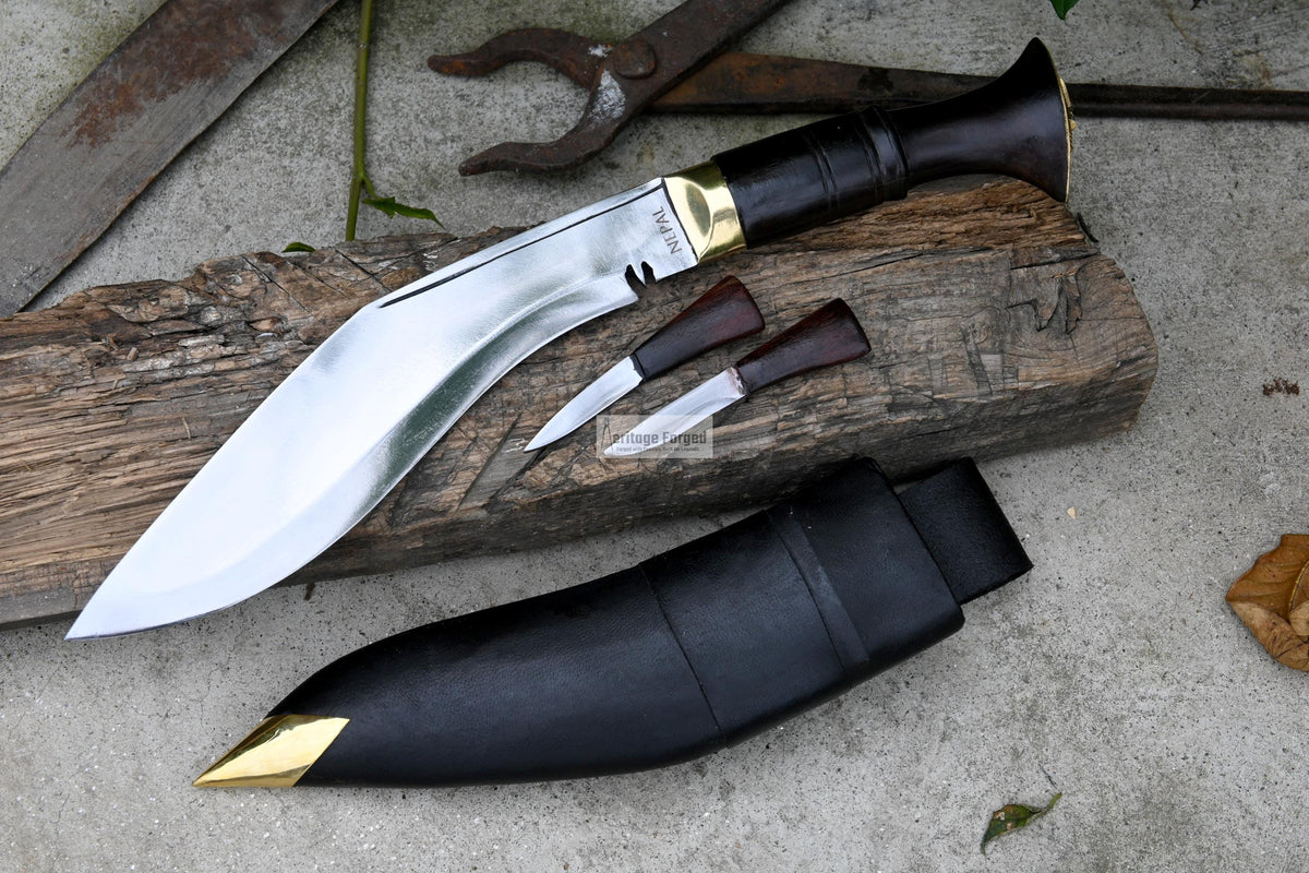 CURRENT OFFICIAL KHUKURI / Nepal police khukuri/ 9 inches Long blade official kukri / Standard kukri/ Leaf spring of truck/Sharpen