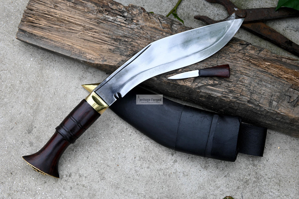 CURRENT OFFICIAL KHUKURI / Nepal police khukuri/ 9 inches Long blade official kukri / Standard kukri/ Leaf spring of truck/Sharpen