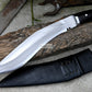 KHUKURI MACHETE/ kukri Machete/ 12 inches Long Blade Heavy duties machete/ Full tang/ Leaf spring of truck/ Tempered/Sharpen/Working