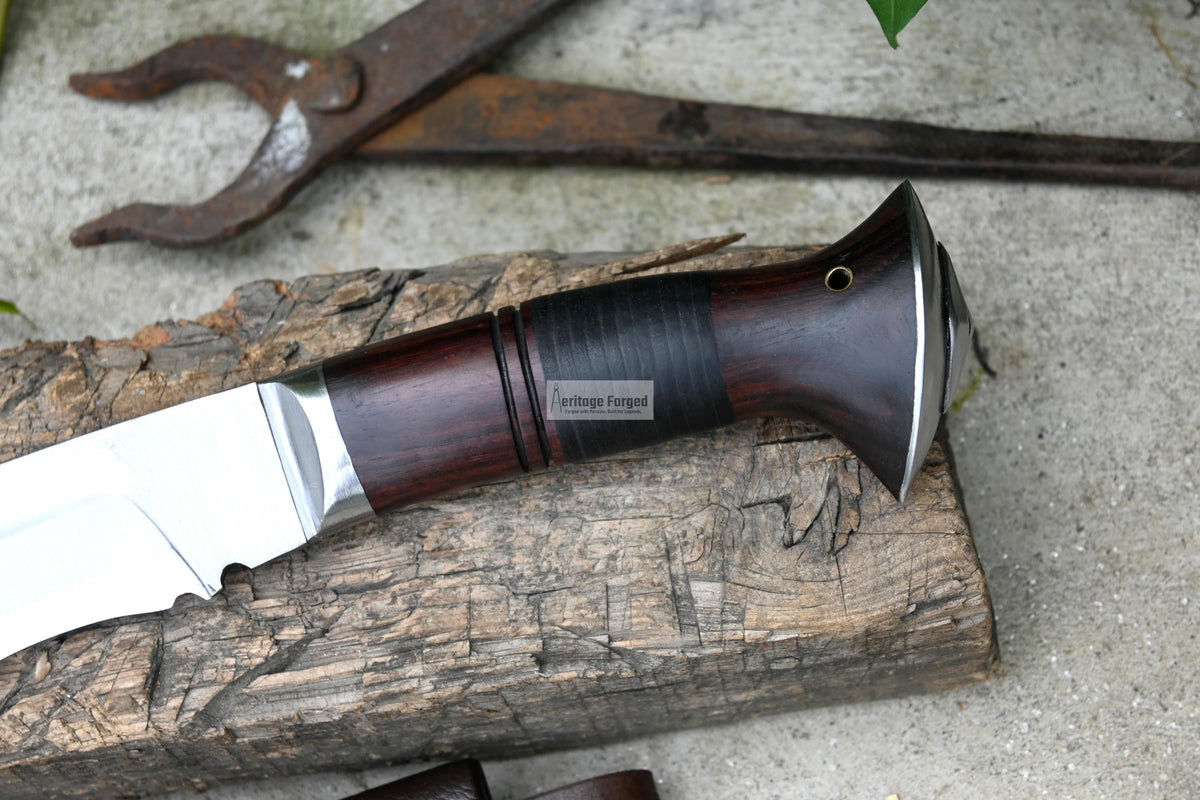 KUKRI KNIFE /khukuri/ 10 inches Long Blade Fast striker khukuri / Full tang/ Leaf spring of truck/ Tempered/Sharpen/Working