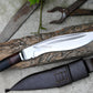 KUKRI KNIFE /khukuri/ 10 inches Long Blade Fast striker khukuri / Full tang/ Leaf spring of truck/ Tempered/Sharpen/Working