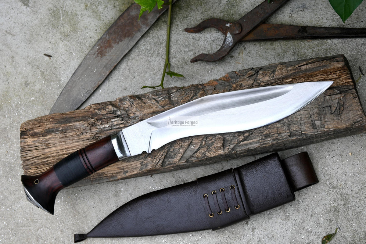KUKRI KNIFE /khukuri/ 10 inches Long Blade Fast striker khukuri / Full tang/ Leaf spring of truck/ Tempered/Sharpen/Working