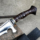 KHUKURI SWORD/ Large kukri Machete/ 21 inches Long Blade Heavy machete/ Full tang/ Leaf spring of truck/ Tempered/Sharpen/Working