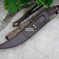 KHOPESH MACHETE/ 16 inches Long Blade hand forged Egyptian  khopesh sword /Leaf spring of truck /Sharpen/Tempered/Ready to use/knife/knives