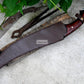 KHOPESH MACHETE/ 16 inches Long Blade hand forged Egyptian  khopesh sword /Leaf spring of truck /Sharpen/Tempered/Ready to use/knife/knives