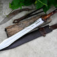 GLADIUS SWORD /21 inches long Blade Hand Forged Sword/ Gladius Machete/Handmade from Leaf spring of Truck-Balance water tempered/Sharp