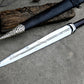 DIRK SWORD/22 inches Long Blade hand forged Sword/Leaf spring of truck/Rosewood Handle/Sharpen/Tempered/Ready to use/knife/knives