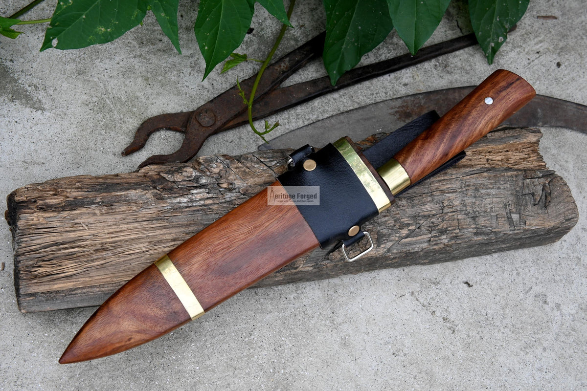 CHEF KNIFE / 10 inches long Blade / Hand forged hunting knife / jungle chef knife / Tempered / Sharpen/ Ready to use