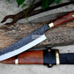 CHEF KNIFE / 10 inches long Blade / Hand forged hunting knife / jungle chef knife / Tempered / Sharpen/ Ready to use